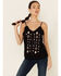 Image #1 - Shyanne Women's Shifflee Embroidered Button-Front Cami Tank Top, , hi-res