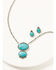 Image #1 - Shyanne Women's Moonbeam Turquoise Stone Necklace & Earrings Jewelry Set, Turquoise, hi-res