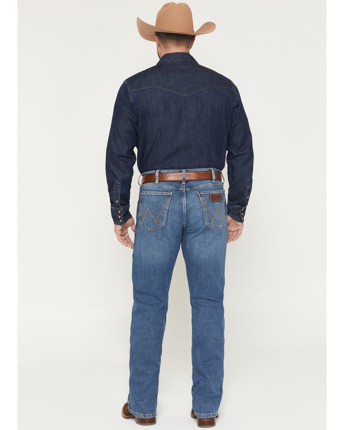 Image #3 - Wrangler Retro Men's WRT20 Evans Medium Wash Relaxed Bootcut Stretch Denim Jeans, Medium Wash, hi-res