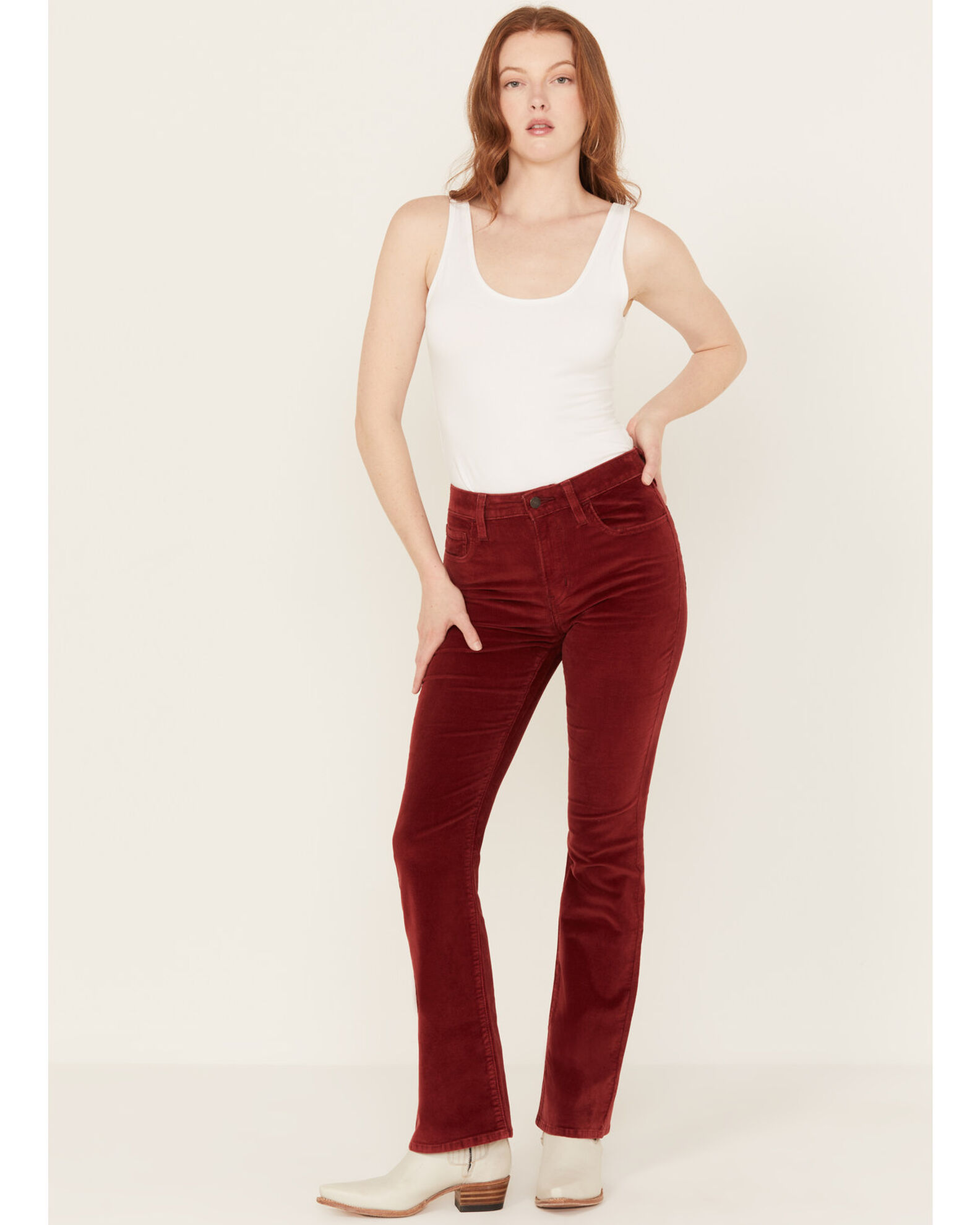 Levi womens corduroy pants bootcut sales