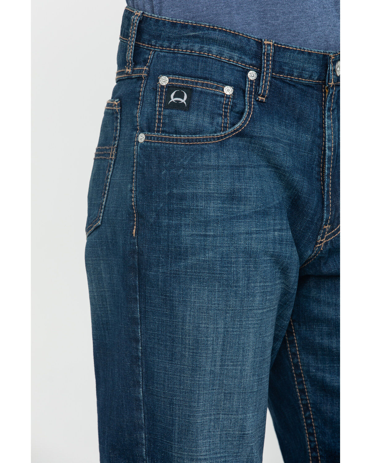 Image #4 - Cinch Men's Black Label Original Loose Dark Tapered Jeans, , hi-res