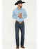 Image #1 - Cinch Men's Ian Western Bootcut Jeans, Indigo, hi-res