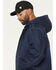 Image #2 - Carhartt Men's Loose Fit Denim Active Hooded Jacket, Blue, hi-res