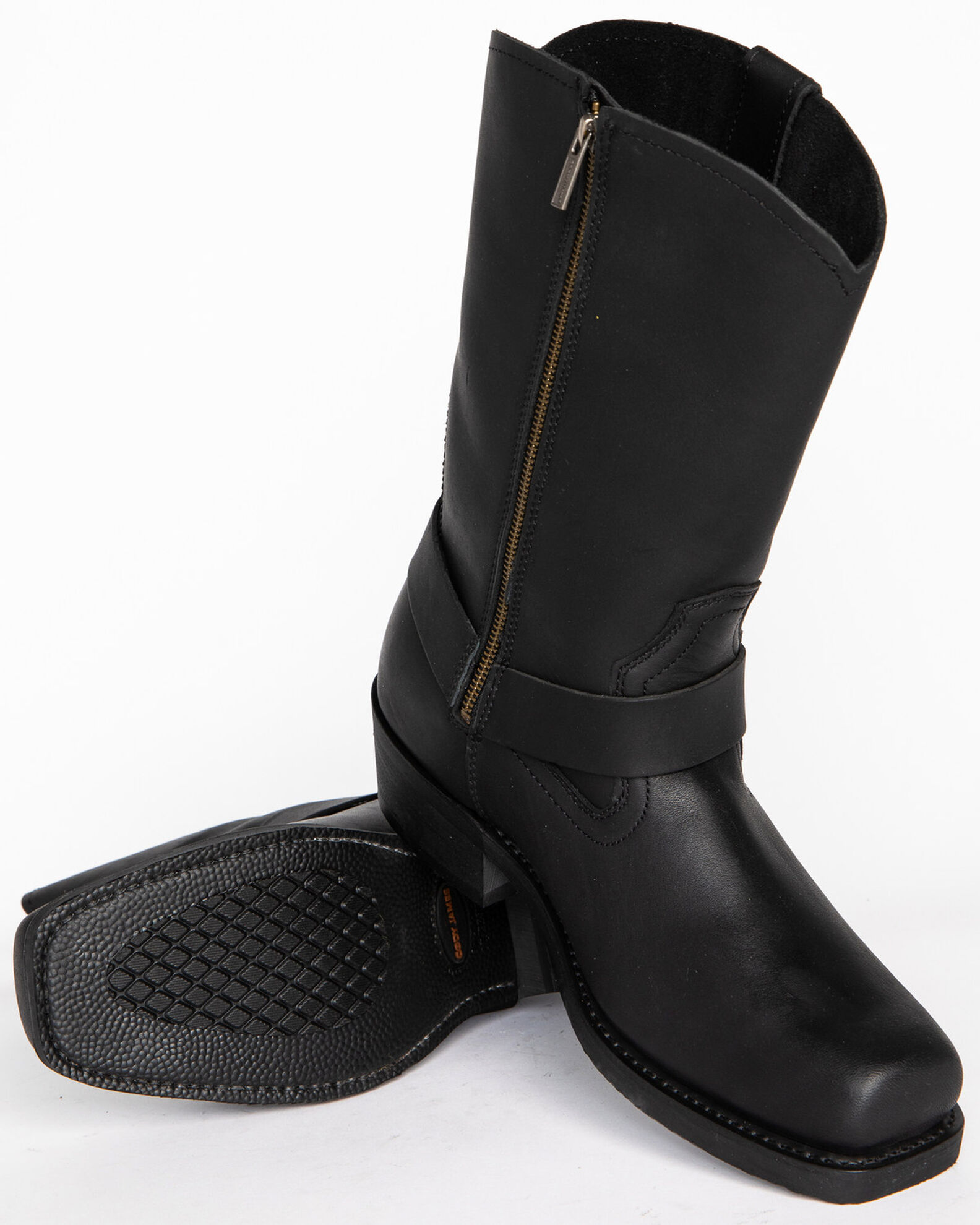 Cody James Men s Zipper Harness Motorcycle Boots Boot Barn