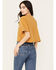 Image #4 - Miss Me Women's Boxy Fit Cowboy Short Sleeve Cropped Graphic Tee, Mustard, hi-res