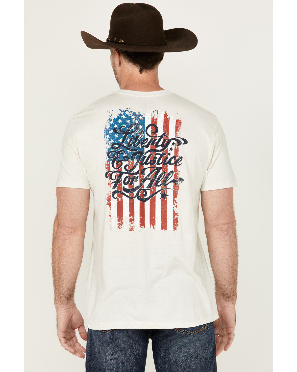 Image #1 - Cody James Men's Justice For All Short Sleeve Graphic T-Shirt, Tan, hi-res