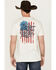 Image #1 - Cody James Men's Justice For All Short Sleeve Graphic T-Shirt, Tan, hi-res