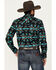 Image #4 - Rock & Roll Denim Men's Southwestern Print Long Sleeve Snap Stretch Western Shirt, Black, hi-res