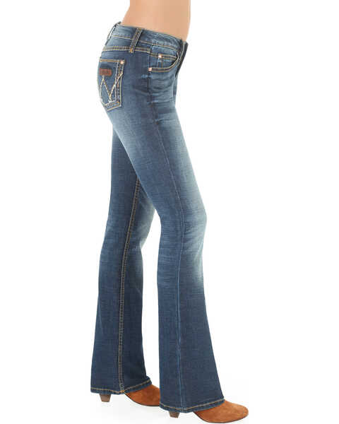 Wrangler Women's Mae Premium Patch Boot Cut Jeans | Boot Barn