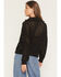 Image #4 - Elan Women's Crochet Half Zip Long Sleeve Sweater, Black, hi-res