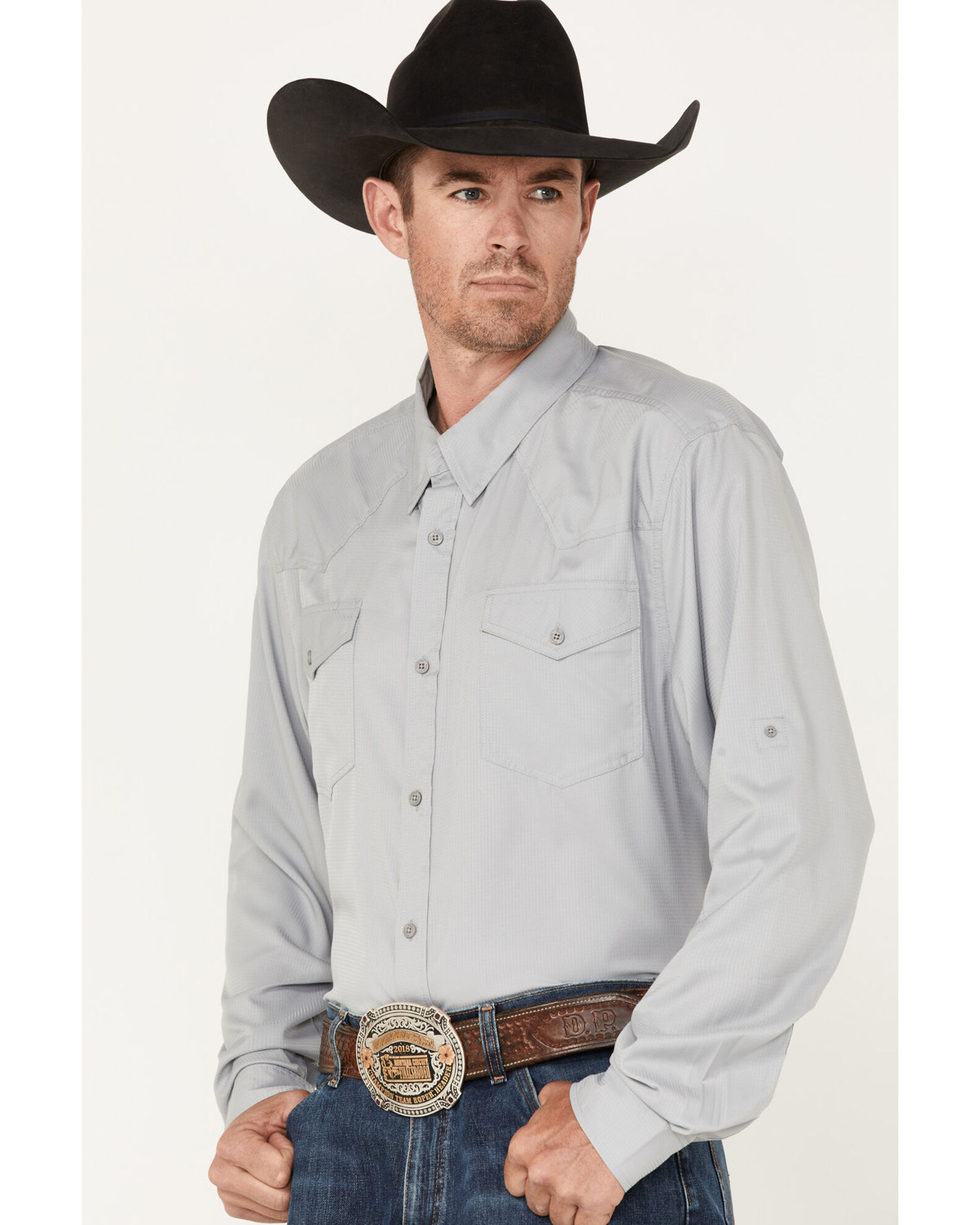 Product Name RANK 45® Men's Roughie Performance Long Sleeve Western