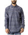 Image #1 - Kimes Ranch Men's Ortega Southwestern Striped Print Long Sleeve Button-Down Western Shirt, Indigo, hi-res