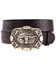 Image #1 - Cody James Men's Western Tooled Longhorn Belt, Black, hi-res