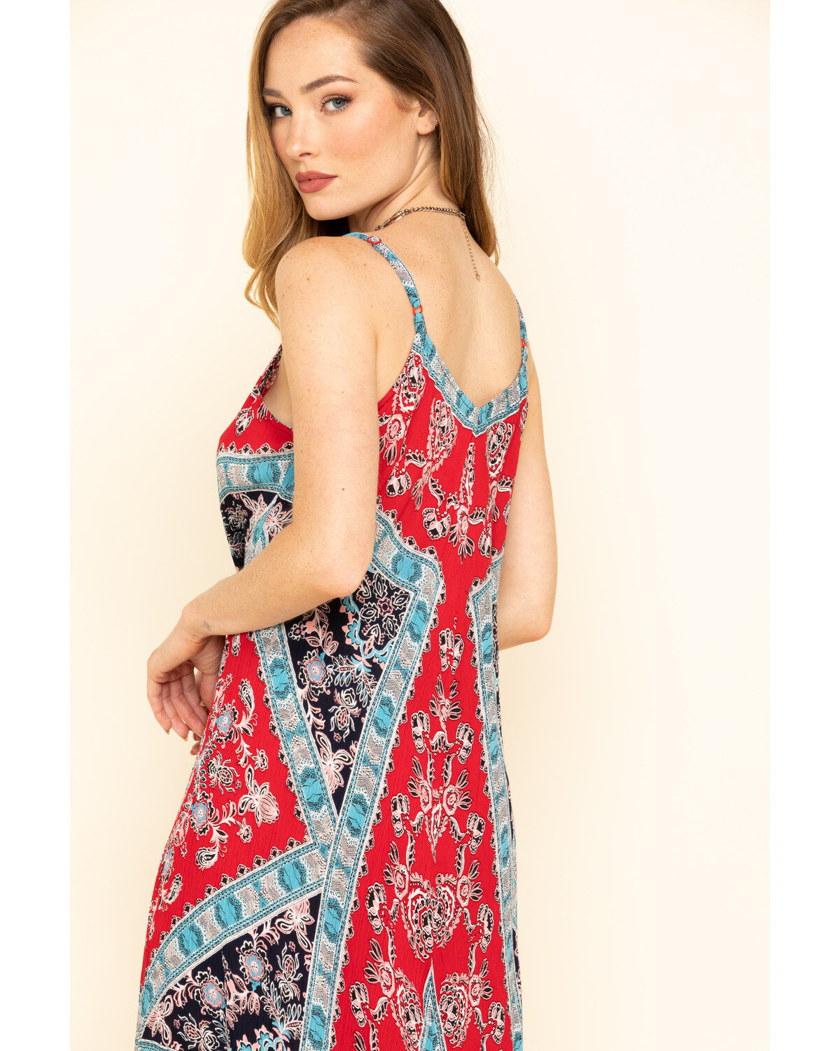 Image #5 - Bila Women's Border Print Hanky Hem Slip Dress, , hi-res