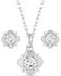 Image #1 - Montana Silversmiths Women's Making Memories Crystal Jewelry Set - 2 Piece, Silver, hi-res
