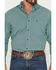 Image #3 - Ariat Men's Pro Series Brooks Plaid Print Long Sleeve Button-Down Stretch Western Shirt, Aqua, hi-res