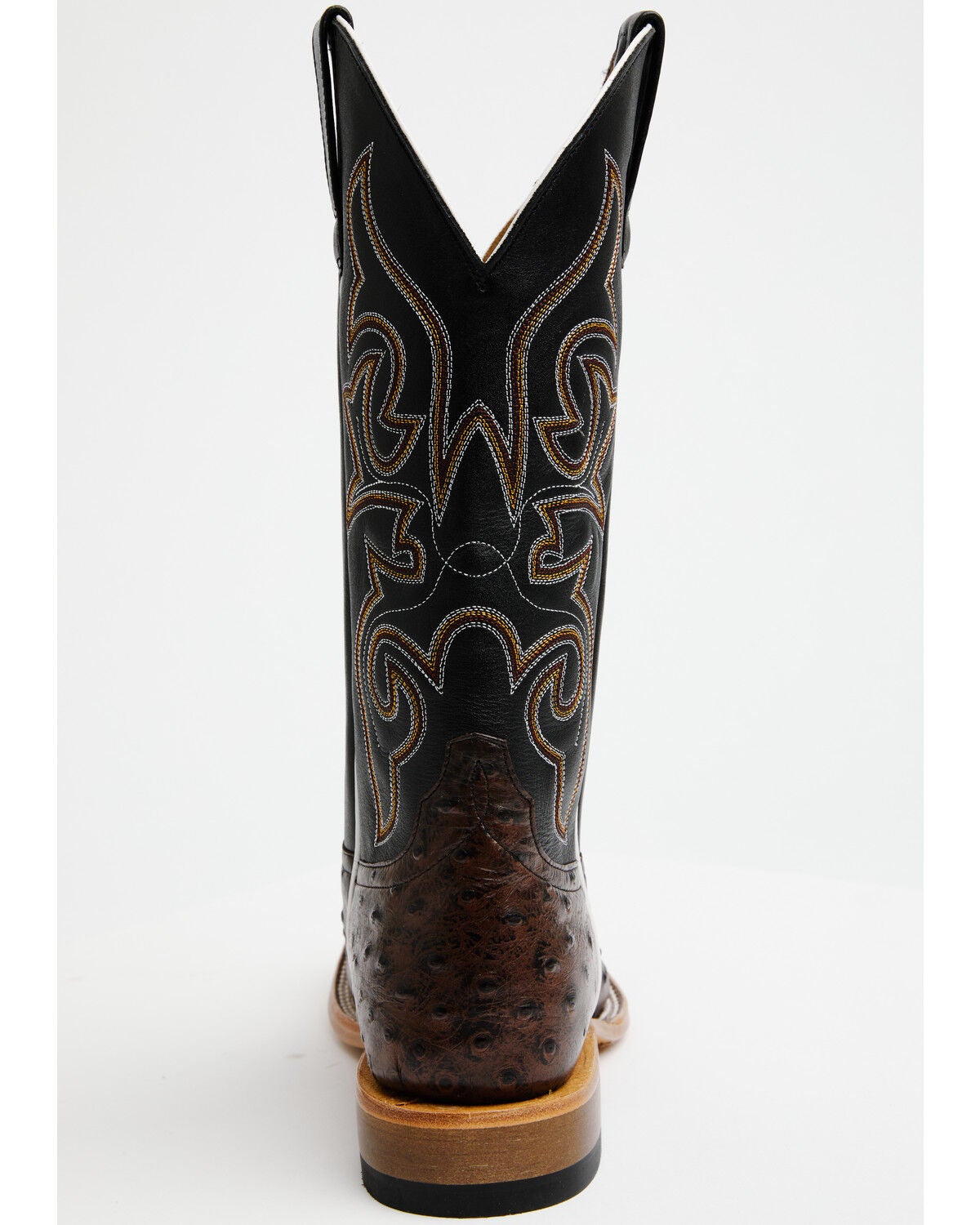 Image #5 - Horse Power Men's Ostrich Print Western Boots - Broad Square Toe, Brown, hi-res