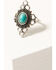 Image #3 - Shyanne Women's 4-piece Turquoise & Silver Beaded Wood Ring Set, Silver, hi-res
