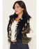 Image #2 - Azalea Wang Women's Boot Barn Exclusive Faux Fur Striped Vest, Navy, hi-res