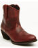 Image #1 - Shyanne Women's Sawyer Omaha Goat Western Fashion Booties - Round Toe, Red, hi-res