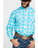 Image #4 - Wrangler Men's Turquoise Logo Large Plaid Long Sleeve Western Shirt , , hi-res