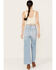 Image #3 - Rolla's Women's Light Wash High Rise Sailor Jeans, Light Blue, hi-res