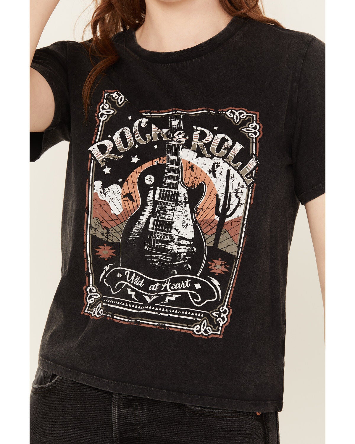 Image #3 - Rock & Roll Denim Women's Rock & Roll Short Sleeve Graphic Tee, , hi-res