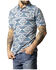 Image #2 - Kimes Ranch Men's Tulum Southwestern Striped Short Sleeve Button-Down Polo, Navy, hi-res