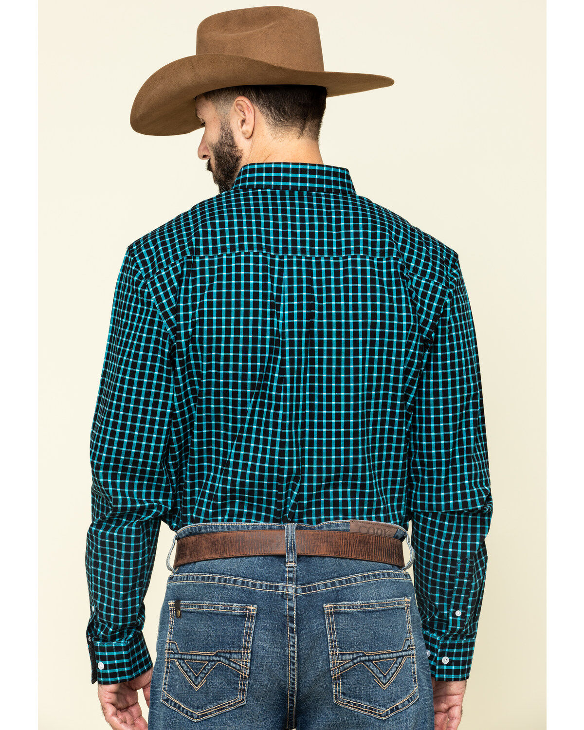 Image #2 - Cody James Core Men's Outlaw Territory Check Plaid Long Sleeve Western Shirt, , hi-res