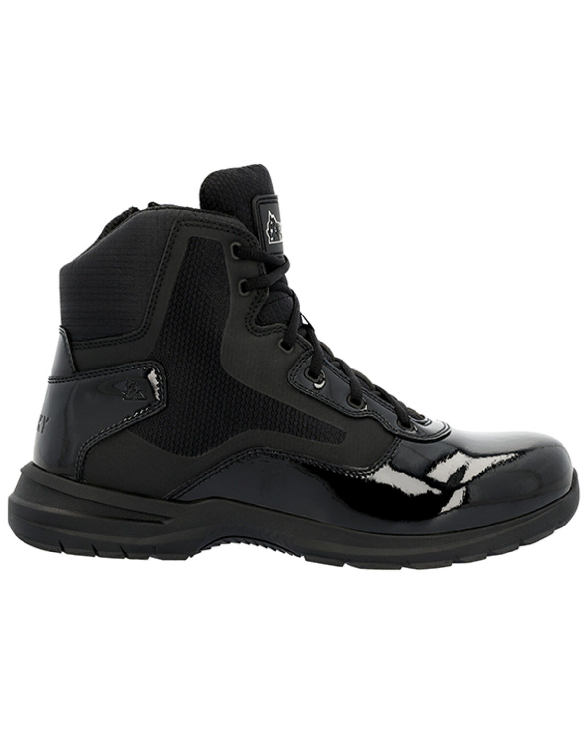 Image #2 - Rocky Men's Cadet 6" Public Service Work Boots - Soft Toe, Black, hi-res