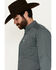 Image #2 - Ariat Men's Nate Geo Print Long Sleeve Button-Down Western Shirt - Tall , Black, hi-res