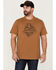 Image #1 - Brothers and Sons Men's Rocky Mountain High Graphic Short Sleeve T-Shirt , Rust Copper, hi-res