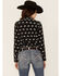 Image #3 - RRR Women's Bucking Horse Print Long Sleeve Snap Western Shirt, Black, hi-res