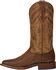 Image #8 - Lucchese Handmade Cognac Ryan Shark Cowboy Boots - Square Toe , , hi-res