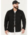 Image #1 - Dickies Men's Tradebuilt Long Sleeve Snap Work Shirt, Black, hi-res