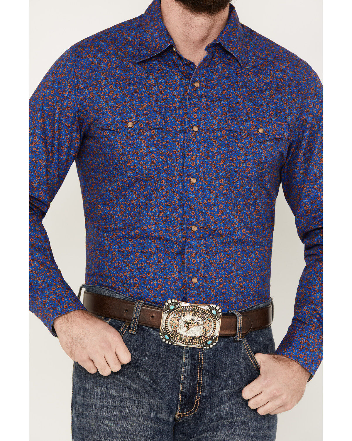 Product Name:  Wrangler Retro Men's Floral Western Snap Shirt