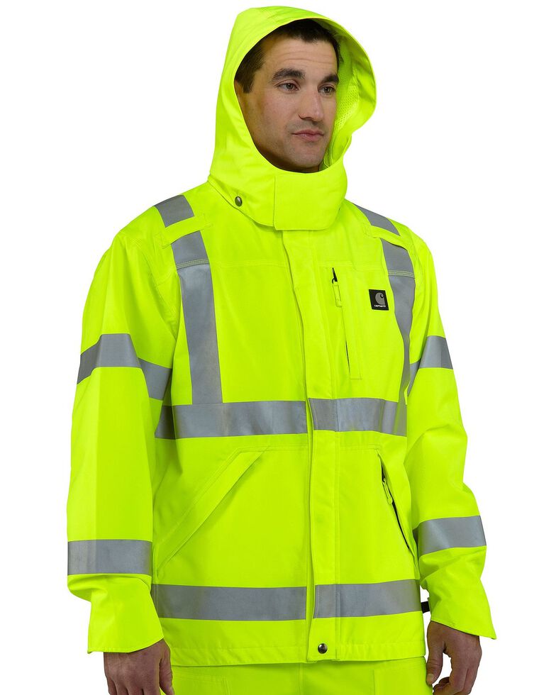 Carhartt Men's High Visibility Class 3 Waterproof Jacket | Boot Barn