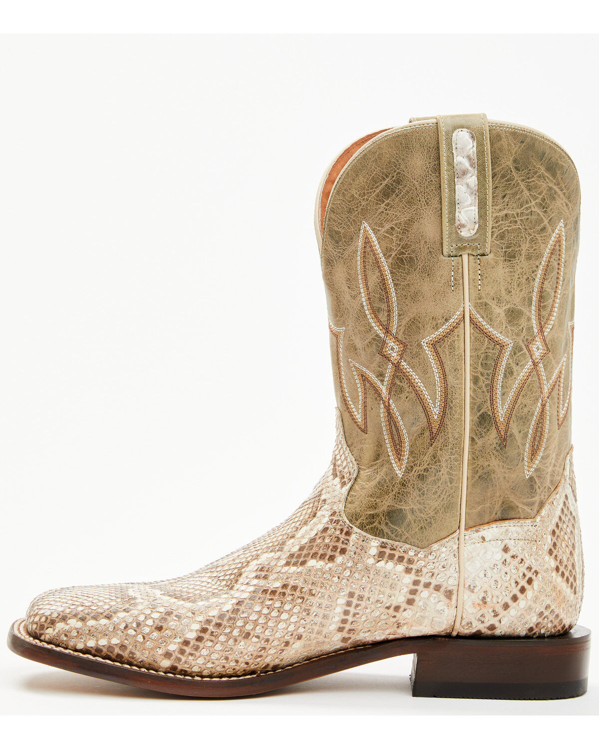 Product Name:  Dan Post Men's Exotic Python Western Boots - Broad Square Toe