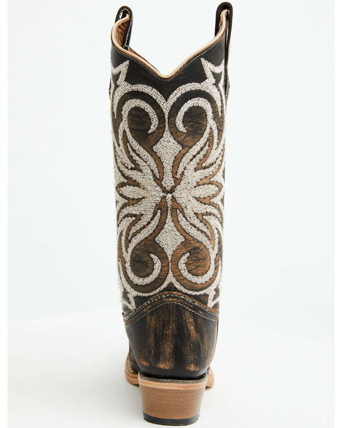 Image #5 - Circle G Women's Embroidered Tall Western Boots - Snip Toe, Brown, hi-res