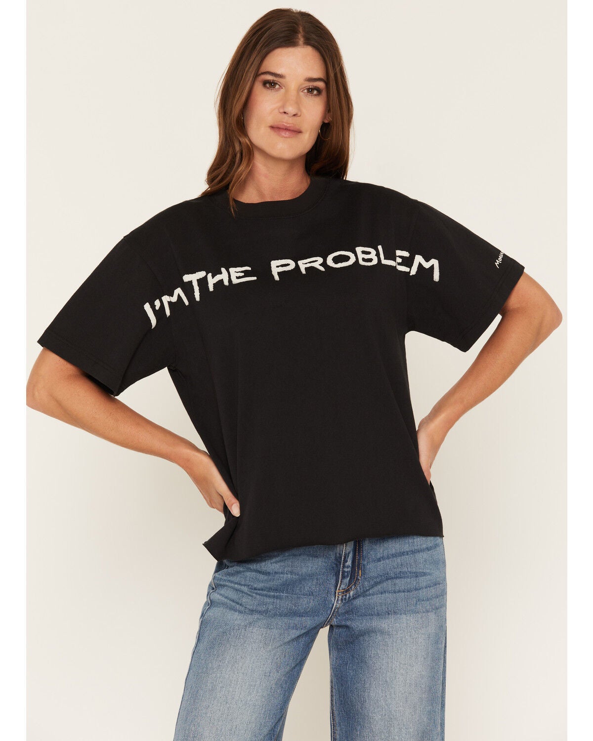 Morgan Wallen Women's I'm The Problem Short Sleeve Graphic Tee, Black, hi-res