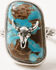 Image #2 - Idyllwind Women's Steer Head Ring Set - 3 Piece, Silver, hi-res