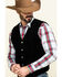 Image #3 - Cody James Men's Angus Suede Vest, Black, hi-res