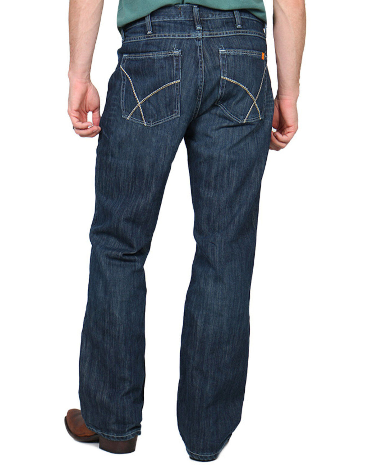 Image #1 - Wrangler 20X Men's Flame Resistant Vintage Boot Cut Jeans, Denim, hi-res