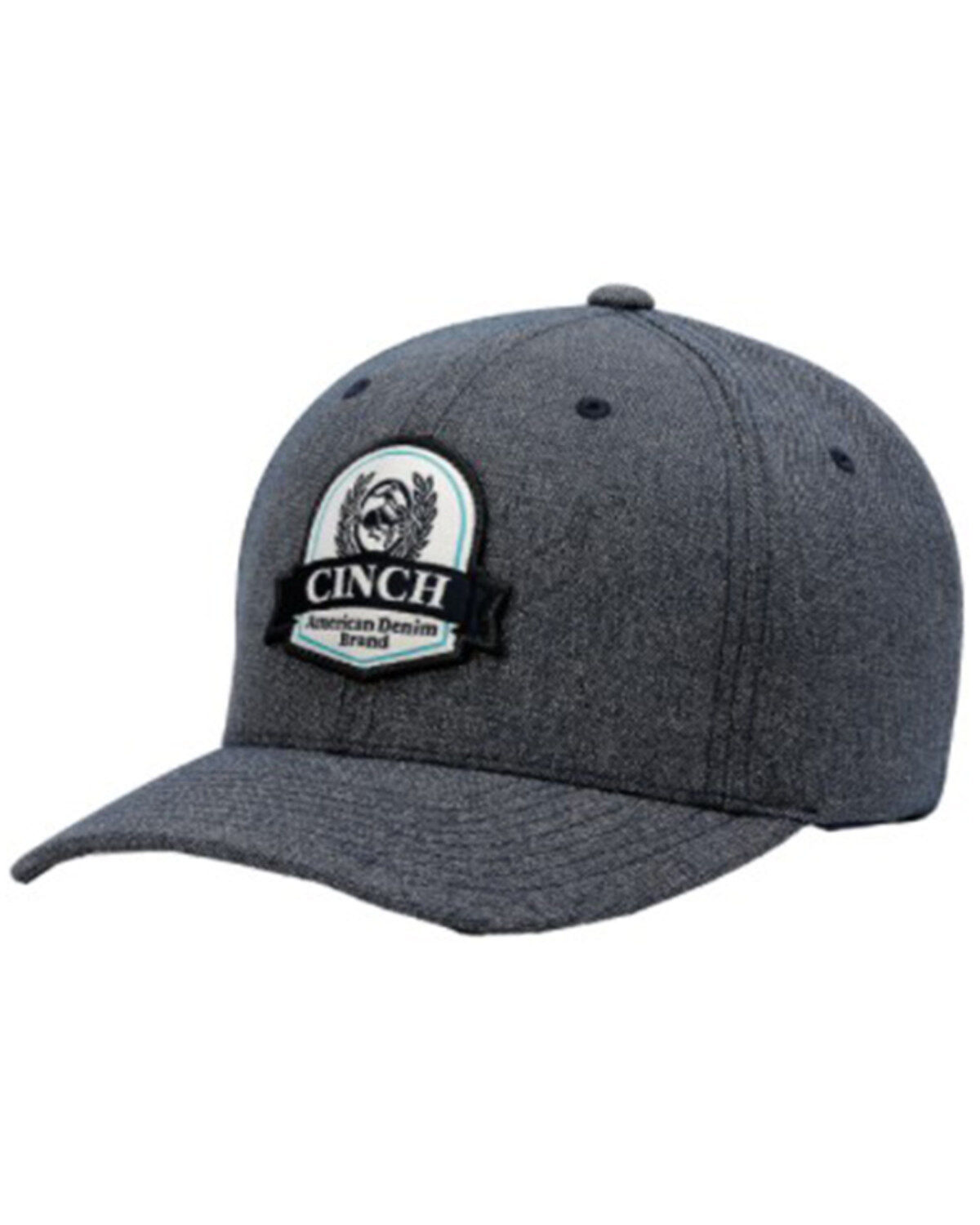 Image #1 - Cinch Men's Logo Patch Ball Cap, Navy, hi-res