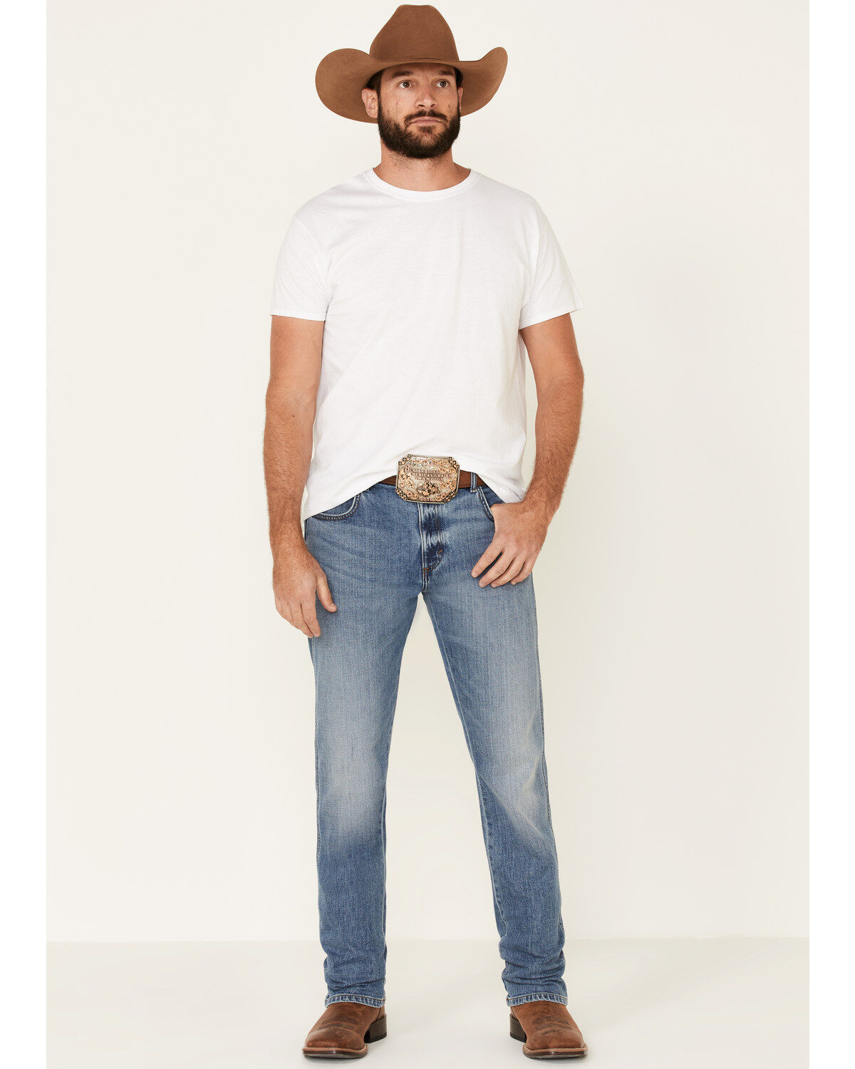 Image #1 - Wrangler Retro Men's Linville Light Stretch Slim Straight Jeans - Long , , hi-res
