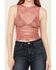 Image #3 - Rock & Roll Denim Women's Paisley Print Mesh Tank, Pink, hi-res
