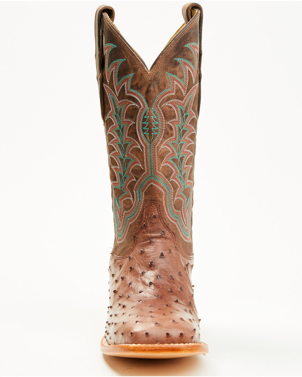 最新人気 Justin Men's Chisolm Exotic Ostrich Western Boots - Broad 絵画