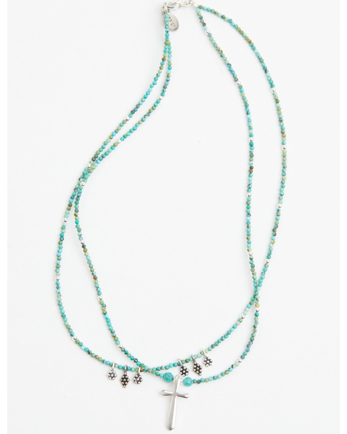 Image #2 - Paige Wallace Women's Tony Crosses Necklace, Turquoise, hi-res
