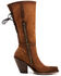 Dan Post Women's Corsette Back Lace Tall Western Leather Boots - Snip Toe, Red, hi-res