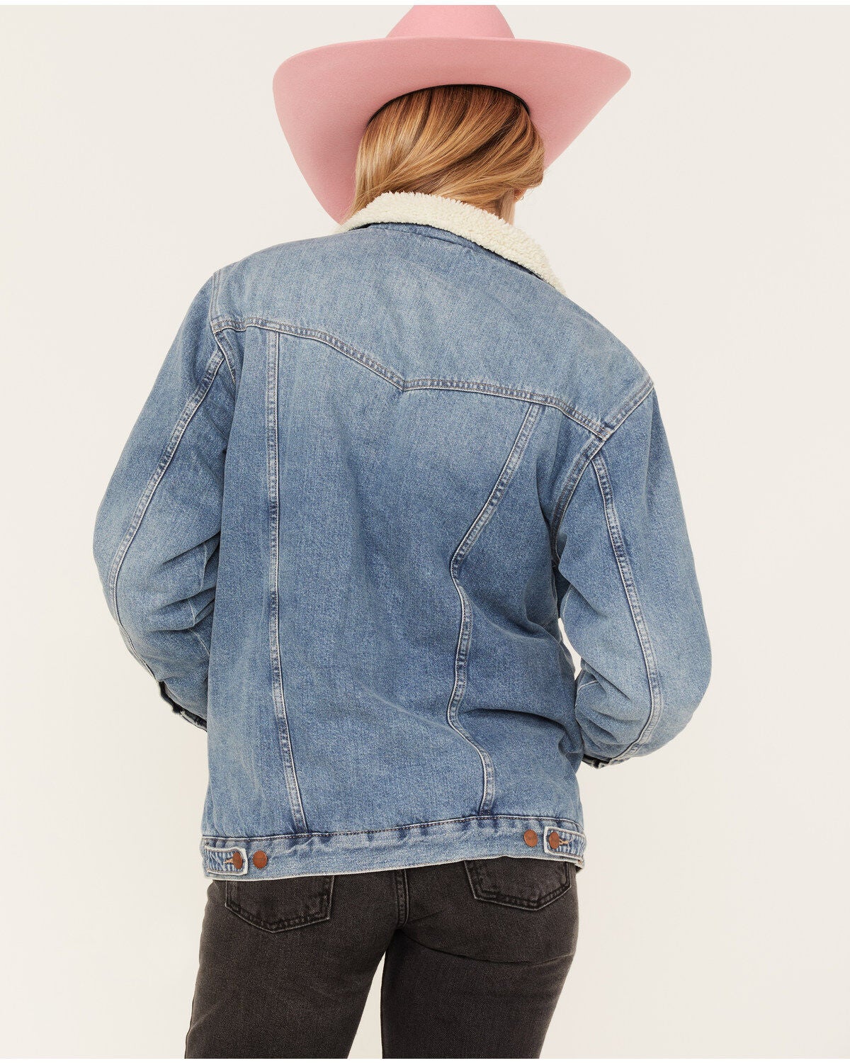 wrangler cropped denim jacket